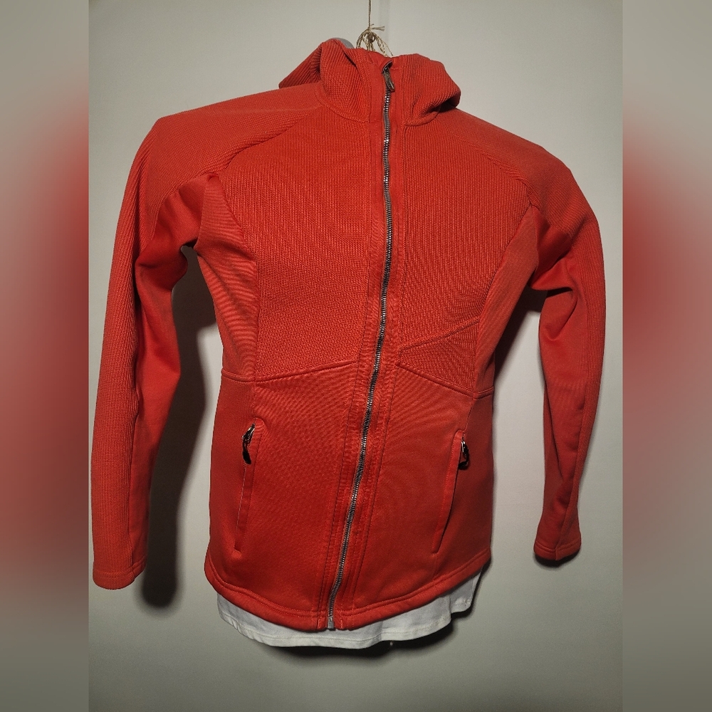 Spyder Men's Orange Full-Zip Hooded Jacket